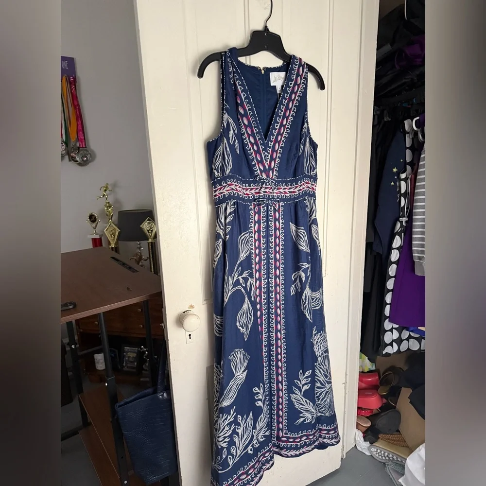 Lilly Pulitzer Blue and White Daniella Dress - Picture 1 of 4
